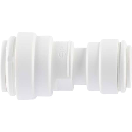 John Guest Reducing Union, 1/2 - 3/8 Tube Size, White, 10 PK PP201612W